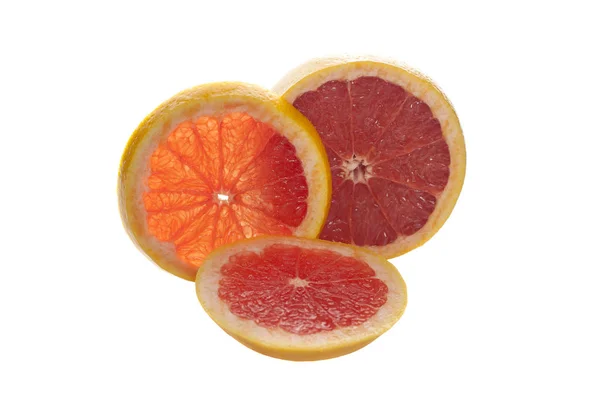 Grapefruits on white background — Stock Photo, Image