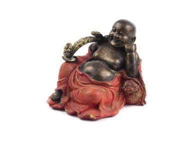 Laughing buddha figurine clipart