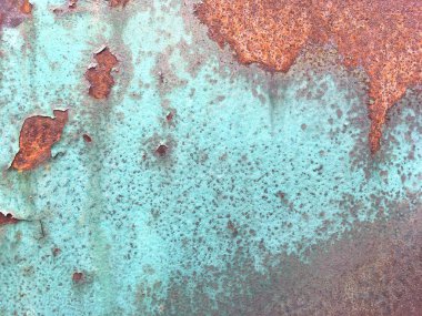 Demir yüzey paslanması. Paslı metal levha, eski grunge metal dokusu...