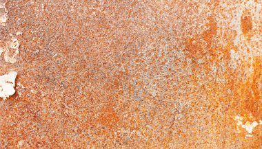 Renkli paslı metal levha. Eski grunge metal dokusu veya arka gruplama