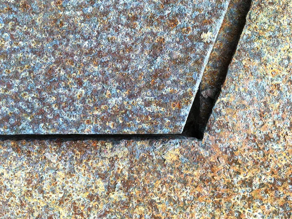 Hoja de metal oxidado, uso de textura de metal grunge viejo para el fondo , — Foto de Stock