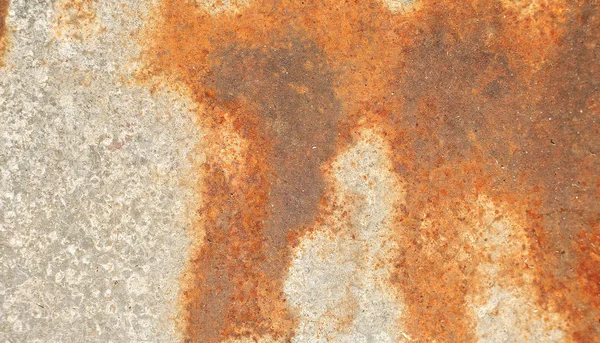 Colored rusty metal sheet. Old grunge metal texture or backgroun