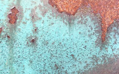 Demir yüzey paslanması. Paslı metal levha, eski grunge metal dokusu...