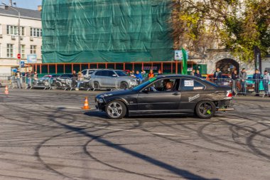 Podil 'de Sürücü Günü. Sürüklen. Kontrat Alanı. Kiev. Ukrayna. 27 10 2019