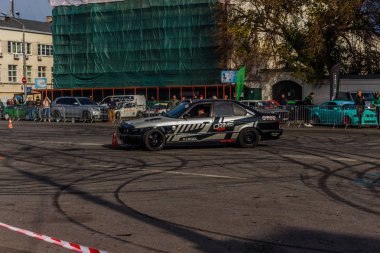Podil 'de Sürücü Günü. Sürüklen. Kontrat Alanı. Kiev. Ukrayna. 27 10 2019