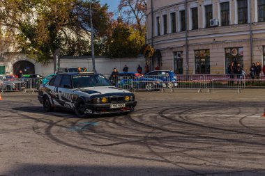 Podil 'de Sürücü Günü. Sürüklen. Kontrat Alanı. Kiev. Ukrayna. 27 10 2019