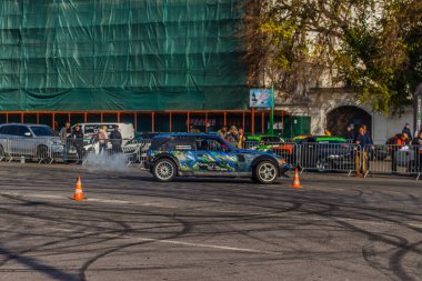 Podil 'de Sürücü Günü. Sürüklen. Kontrat Alanı. Kiev. Ukrayna. 27 10 2019
