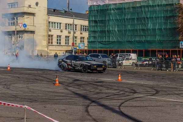 Dia Motorista Podil Deriva Área Contrato Kiev Ucrânia 2019 — Fotografia de Stock