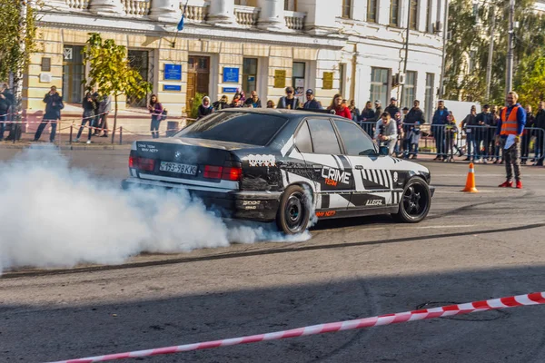 Dia Motorista Podil Deriva Área Contrato Kiev Ucrânia 2019 — Fotografia de Stock