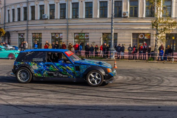 Día Del Automóvil Podil Deriva Área Contrato Kiev Ucrania 2019 —  Fotos de Stock