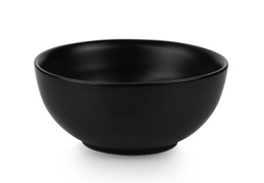 Siyah kase beyaz arkaplanda izole.