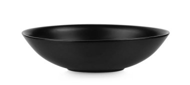 Siyah kase beyaz arkaplanda izole.