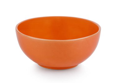 Beyaz arka plan üzerinde izole orange bowl