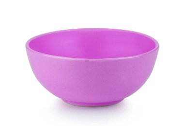 Pembe kase beyaz arkaplanda izole.