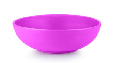 Pembe kase beyaz arkaplanda izole.