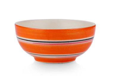 boş kase beyaz arkaplanda izole