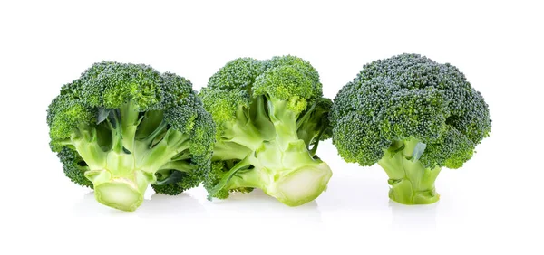 Broccoli Isolati Fondo Bianco — Foto Stock