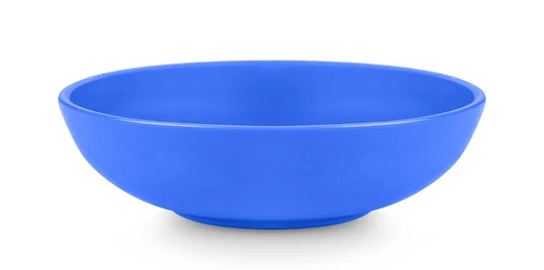 Blue Bowl Isolated White Background — Stock Photo, Image