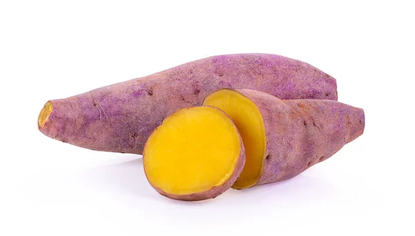 Ямська Картопля Ізольована Білому Тлі — стокове фото