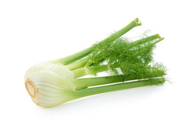 Taze rezene beyaz arka planda izole edildi