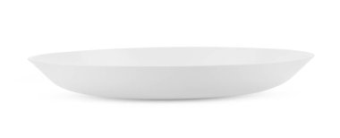 Beyaz arka planda izole edilmiş beyaz kase