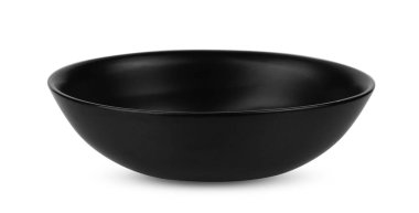 Siyah kase beyaz arkaplanda izole.