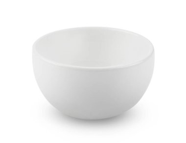 seramik kase beyaz arkaplanda izole