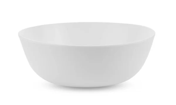 Empty White Bowl Isolated White Background — Stock Photo, Image
