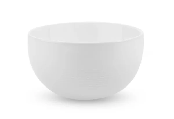 White Bowl Isolated White Background — Stock Photo, Image