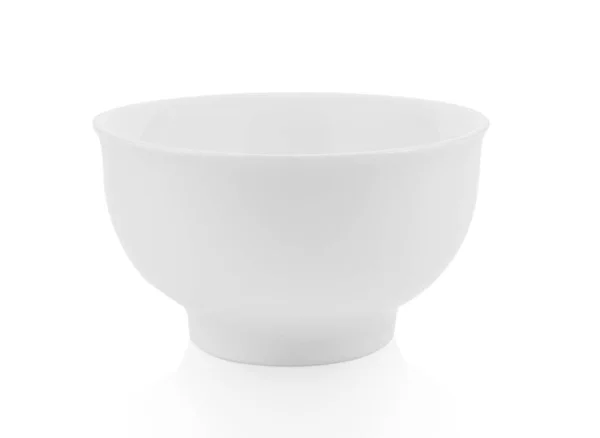 White Bowl Isolated White Background — Stock Photo, Image