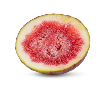 beyaz arka plan üzerinde izole yarım incir