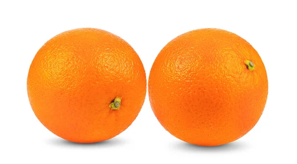 Orange Fruit Isolated White Background Full Depth Field — Stock Photo, Image