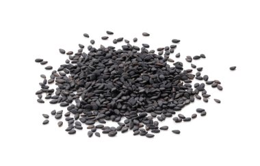 Beyaz arkaplanda susam izole