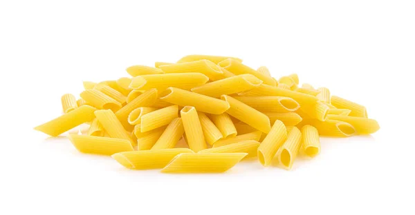 Pâtes Macaroni Isolées Sur Fond Blanc — Photo