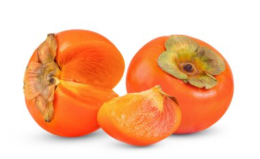 Beyaz arkaplanda yaprak izole edilmiş olgun hurma ağaçları