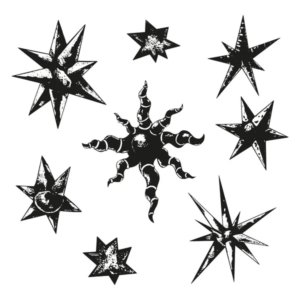 Étoiles fantaisie . — Image vectorielle