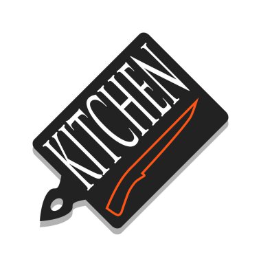 Bir kesme tahtası ve bıçak