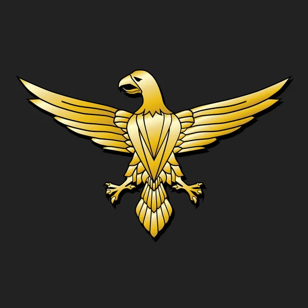 Golden Eagle - emblema — Vettoriale Stock