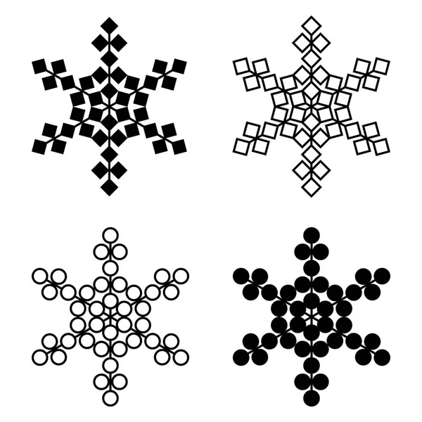 Copo de nieve símbolo de invierno — Archivo Imágenes Vectoriales