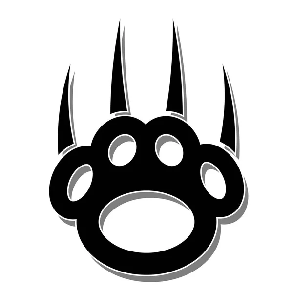 Paw Print-Claws — Stockvector