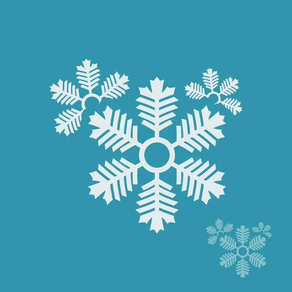 Flocons Neige Comme Logo Design Illustration Flocon Neige Comme Logo — Image vectorielle