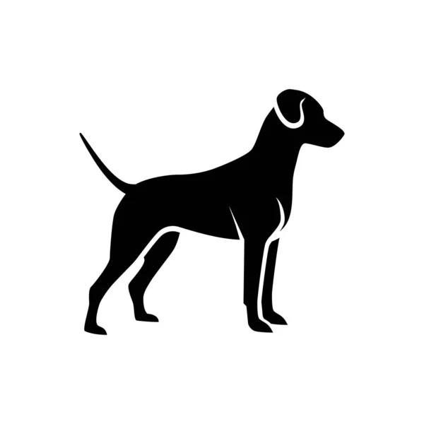 Perro Como Mascota Ilustración Perro Como Mascota Sobre Fondo Blanco — Vector de stock