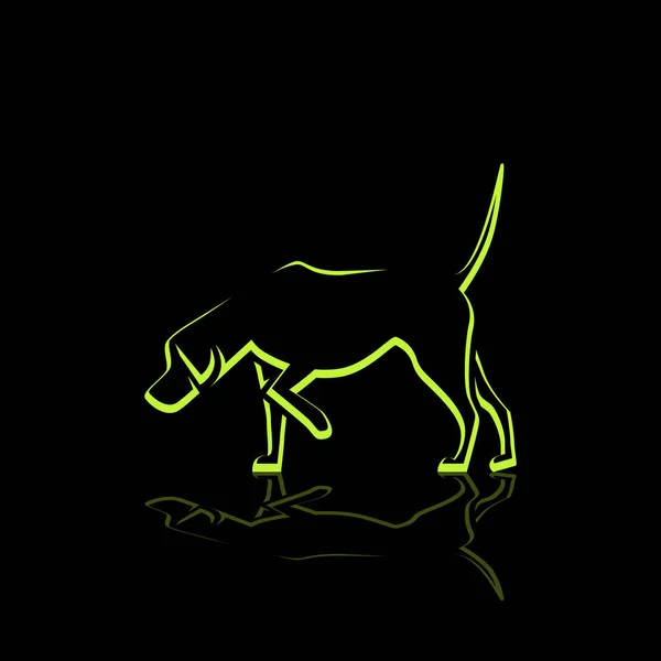 Dog Pet Illustration Dog Pet White Background — Stock Vector