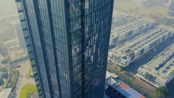 Вид Воздуха Высокое Здание — стоковое видео