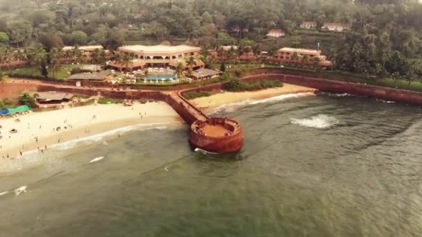 Fort Aguada Beach Resort — Stock Video