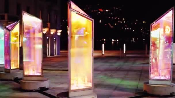 反射光的玻璃面板 — 图库视频影像