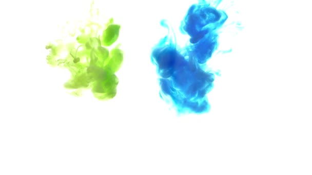 Verschiedene Farben Des Farbstoffs Wasser — Stockvideo