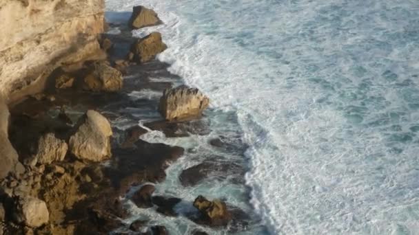 Vista Aérea Ondas Grandes — Vídeo de Stock