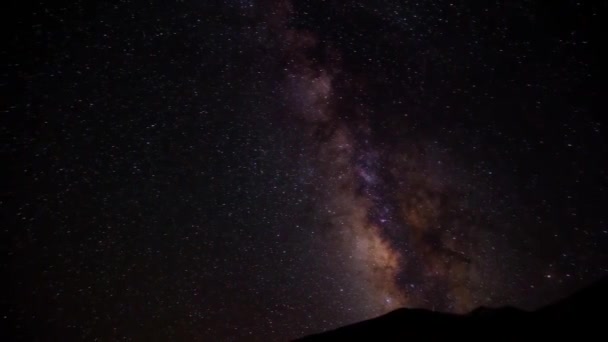 Yıldızlarla Dolu Gece Göğü — Stok video