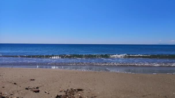Blick Auf Das Meer Mit Schönem Horizont — Stockvideo